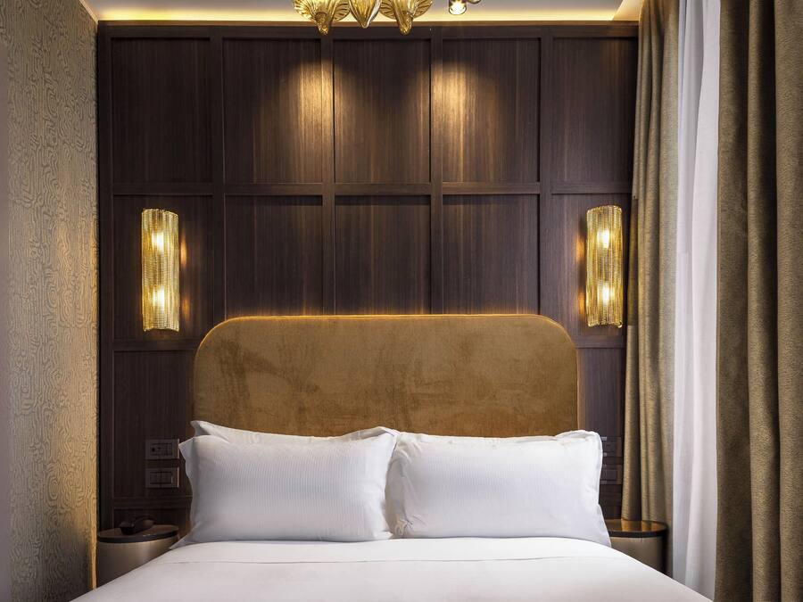 Chambre économique double pour 1 personne | Literie hypoallergénique, lit avec matelas en mousse à mémoire, minibar