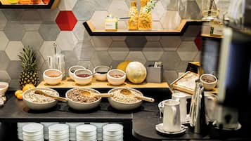 Daily buffet breakfast (EUR 18 per person)