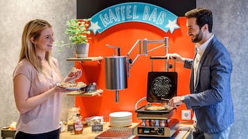 Daily buffet breakfast (EUR 17 per person)