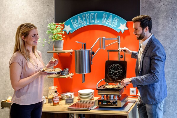 Daily buffet breakfast (EUR 17 per person)