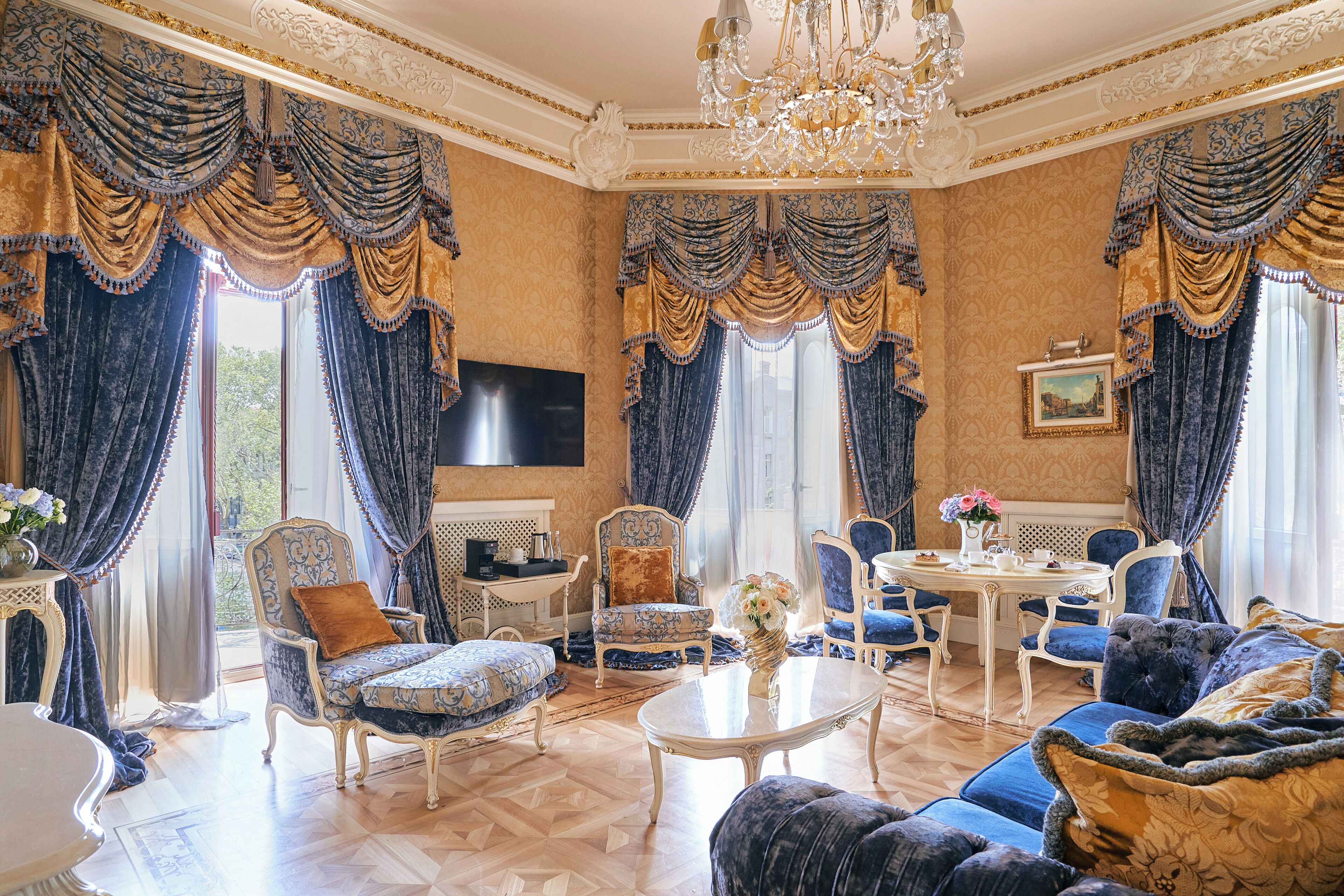 Presidential-suite - byudsigt | Opholdsområde | LED-tv