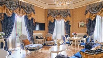 Presidential Suite, City View | Living area | LED TV