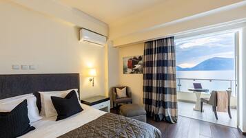 Habitación estándar con 1 cama doble o 2 individuales, vistas al mar | Minibar, caja fuerte, sistema de insonorización y wifi gratis