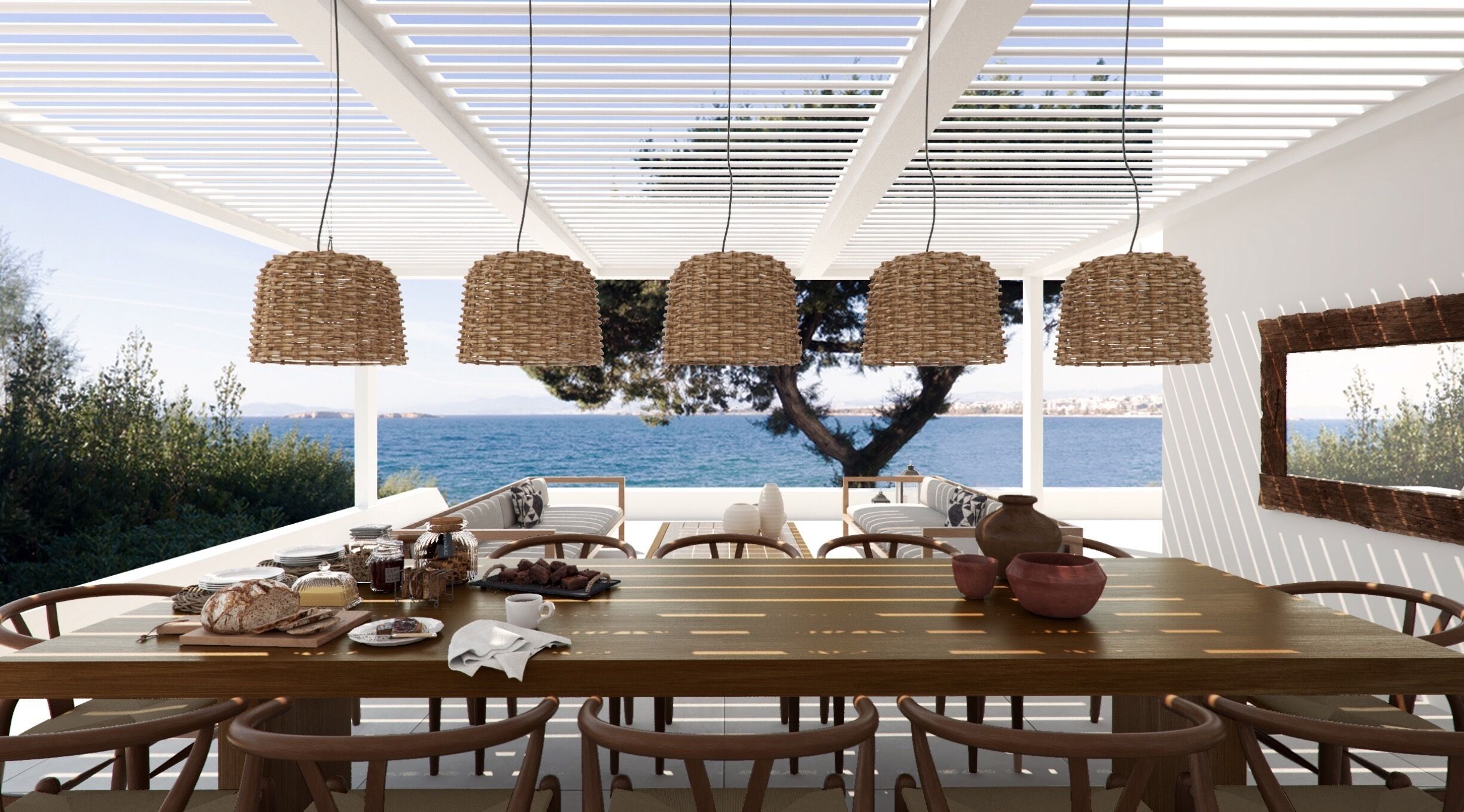 the margi villa, sea view | 2 bedrooms, minibar, in-room safe, laptop workspace