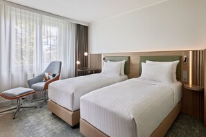 Standard Room, 2 Twin Beds (View) | Hypo-allergenic bedding, minibar, in-room safe, desk