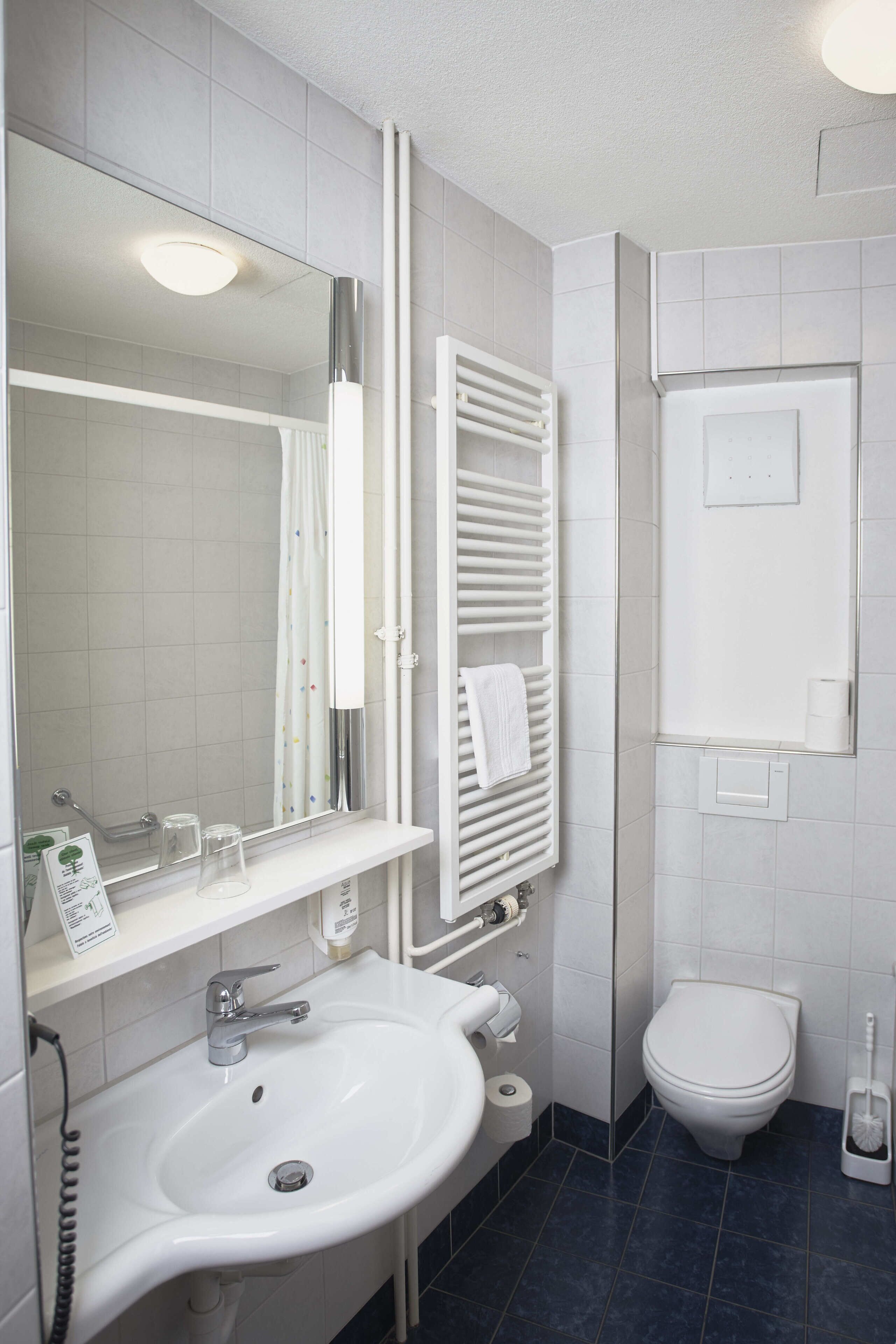 single room | bathroom | hair dryer, towels