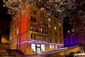 Front of property – evening/night