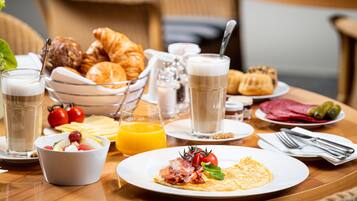 Daily buffet breakfast for a fee