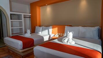 Standard Room, 2 Double Beds | Premium bedding, in-room safe, blackout curtains, free WiFi