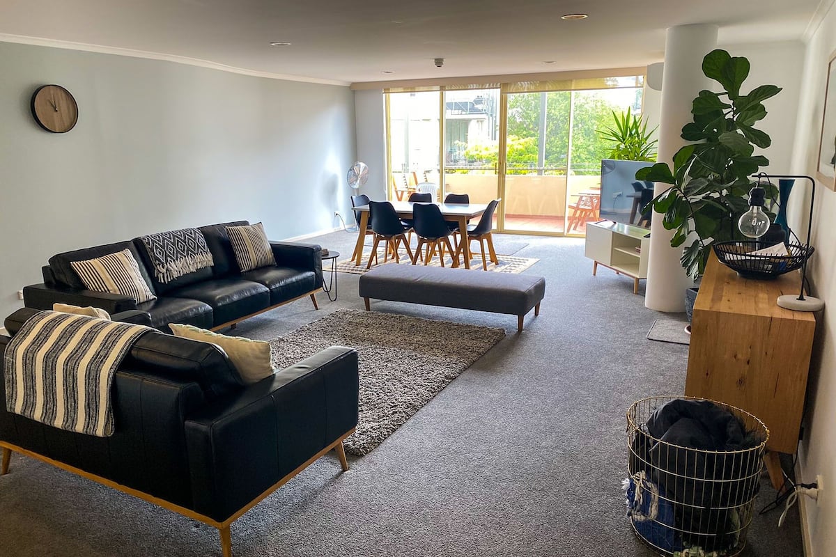 2 Bedroom Family Apartment | Living area | 55-inch Smart TV with cable channels