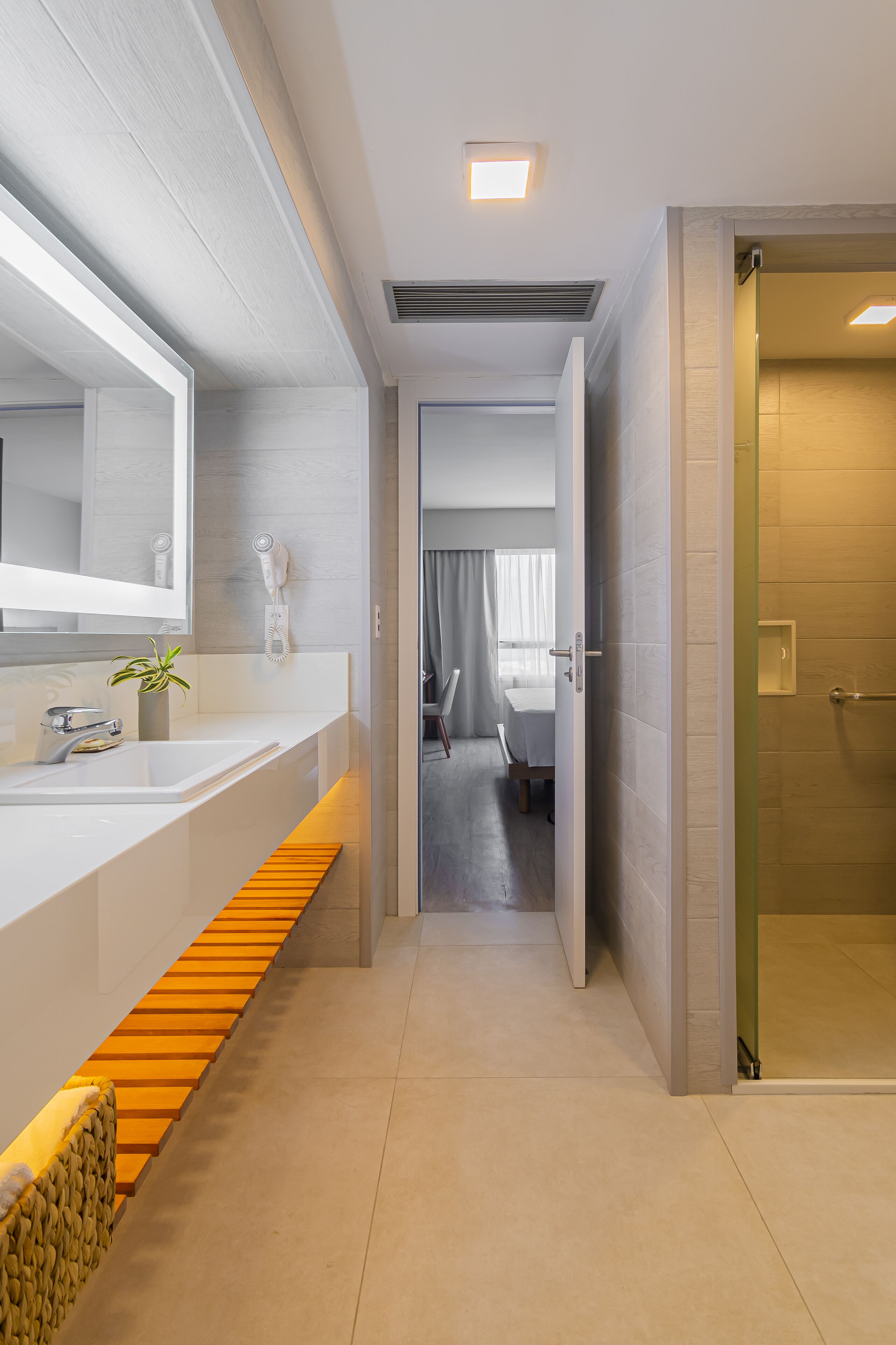 free toiletries, hair dryer, towels