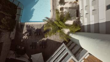 Outdoor banquet area