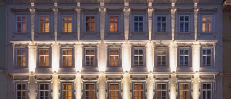 Front of property – evening/night