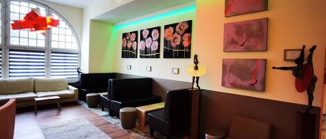 Zona de estar del vestíbulo