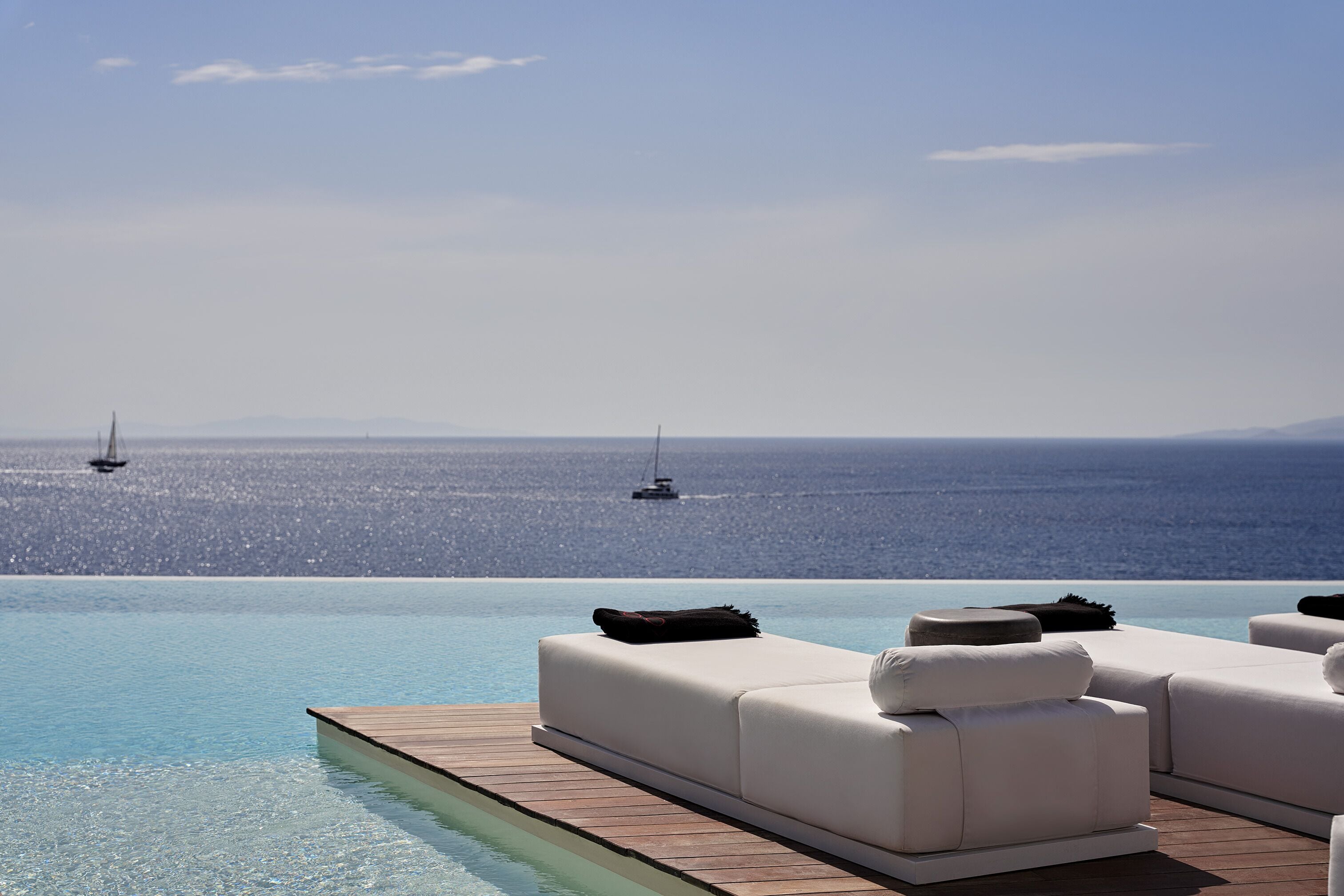 Seasonal outdoor pool, pool umbrellas, sun loungers