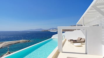 Sanctuary 2-Room Sea View Suite with Private Pool | Sengetøy i egyptisk bomull og sengetøy av topp kvalitet