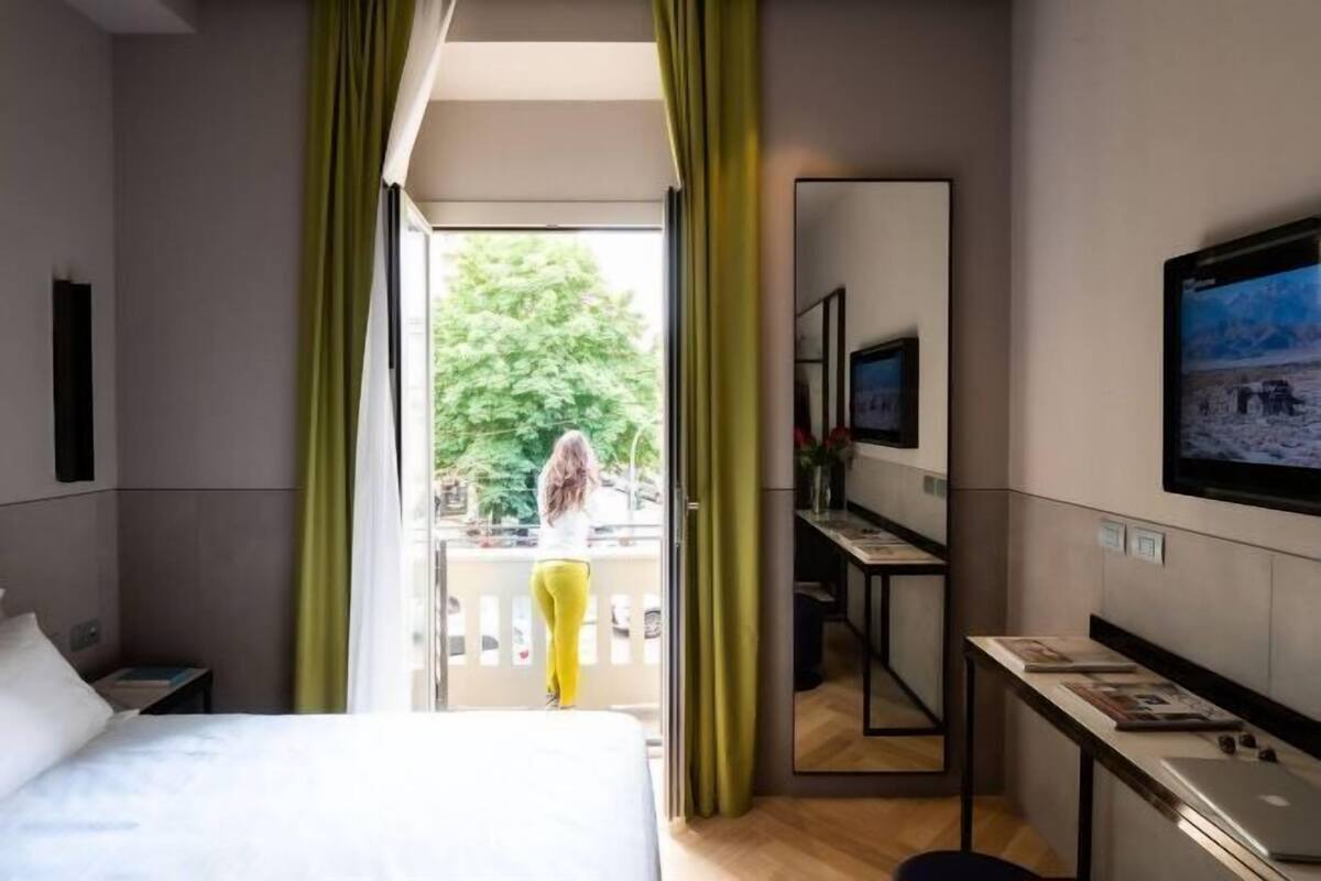 Down duvets, minibar, in-room safe, desk