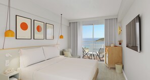 Xtra Room Sea View | 羽絨被、房內夾萬、遮光窗簾/窗簾、熨斗/熨衫板