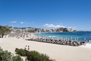 The Level, Junior Suite | Beach | On the beach, white sand, sun-loungers, beach umbrellas