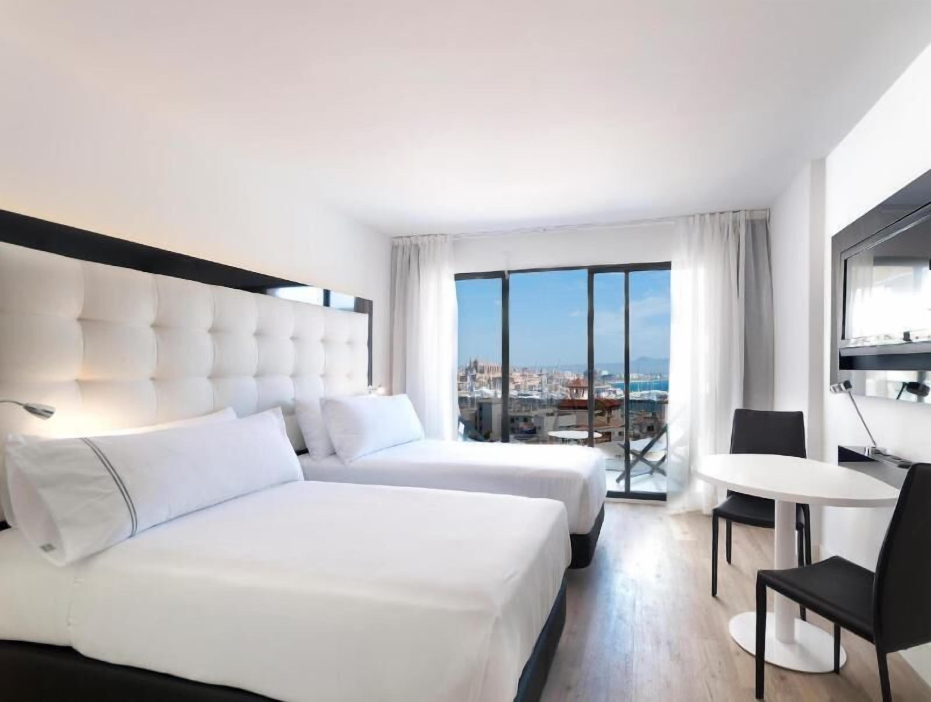 Free minibar items, in-room safe, desk, blackout drapes