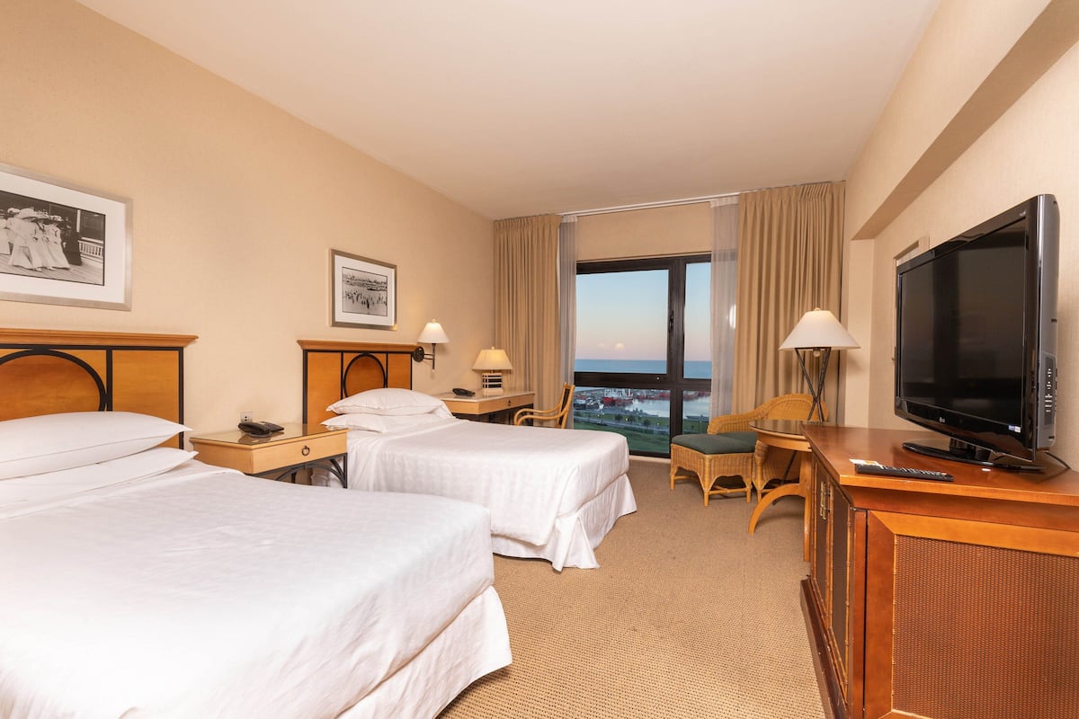 Room, 2 Twin Beds, Ocean View | Premium bedding, minibar, in-room safe, desk