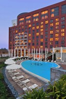 Indoor pool, seasonal outdoor pool