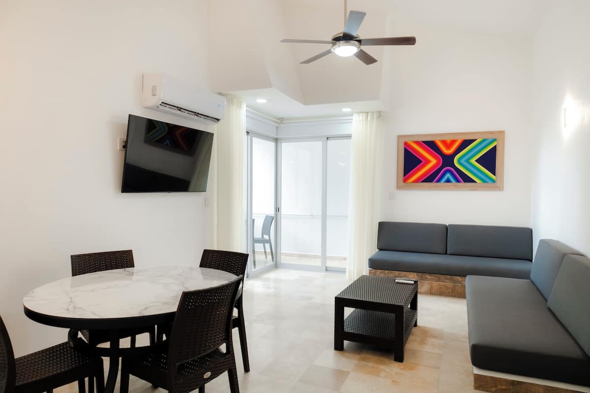 Suite, 1 Bedroom, Terrace, Sea Facing | 1 bedroom, in-room safe, laptop workspace, blackout drapes