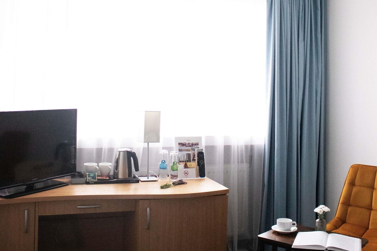 Phòng đôi Superior, 1 giường đôi | 1 phòng ngủ, bộ đồ giường kháng dị ứng, két bảo mật tại phòng, bàn