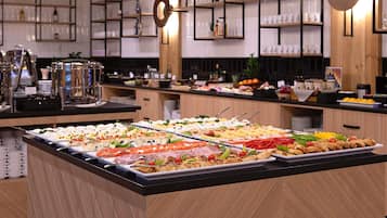 Daily buffet breakfast for a fee