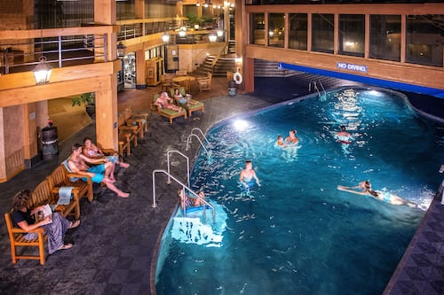 Indoor pool, outdoor pool