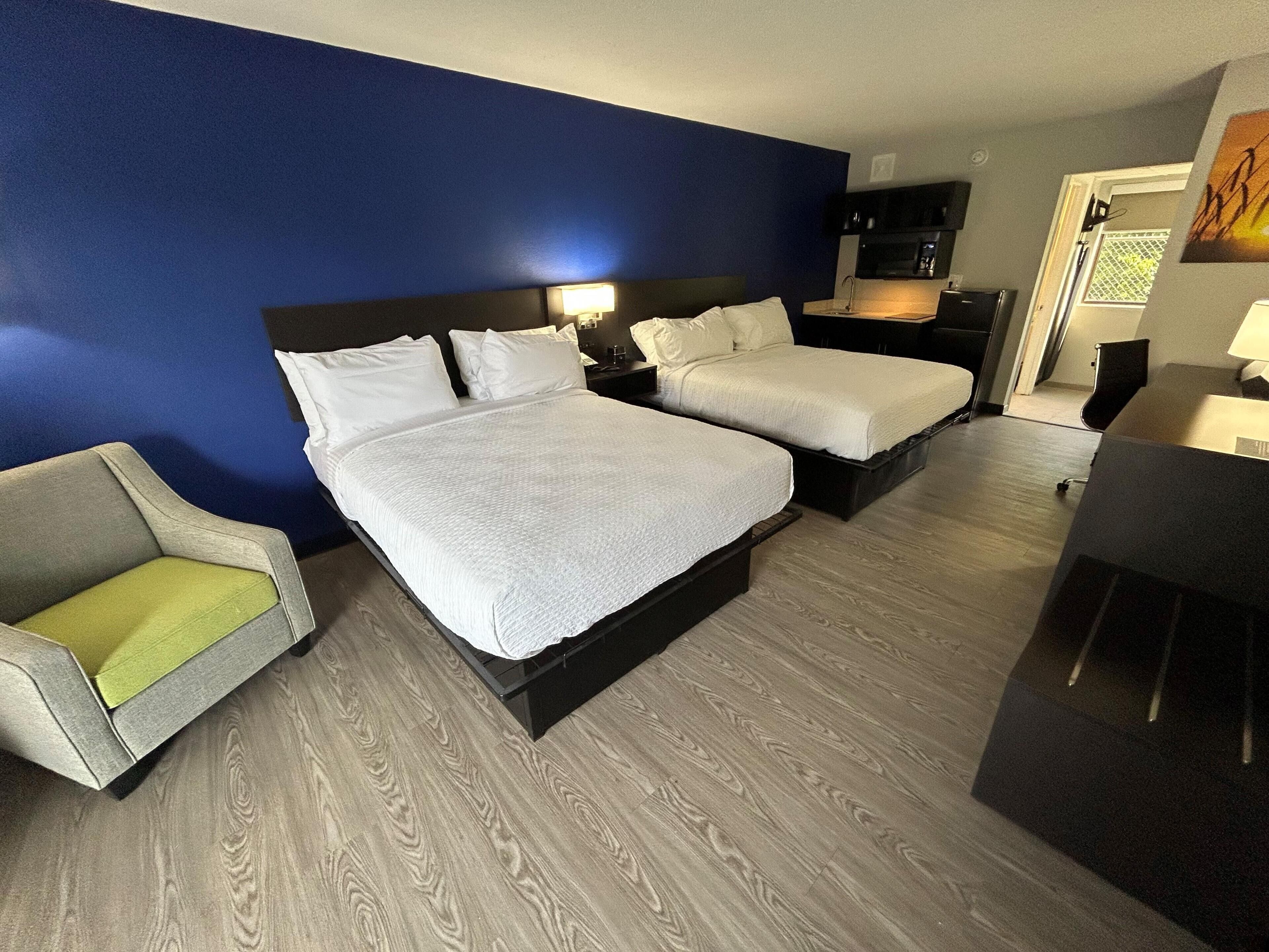 Standard Room, 2 Queen Beds, Non Smoking, Kitchenette