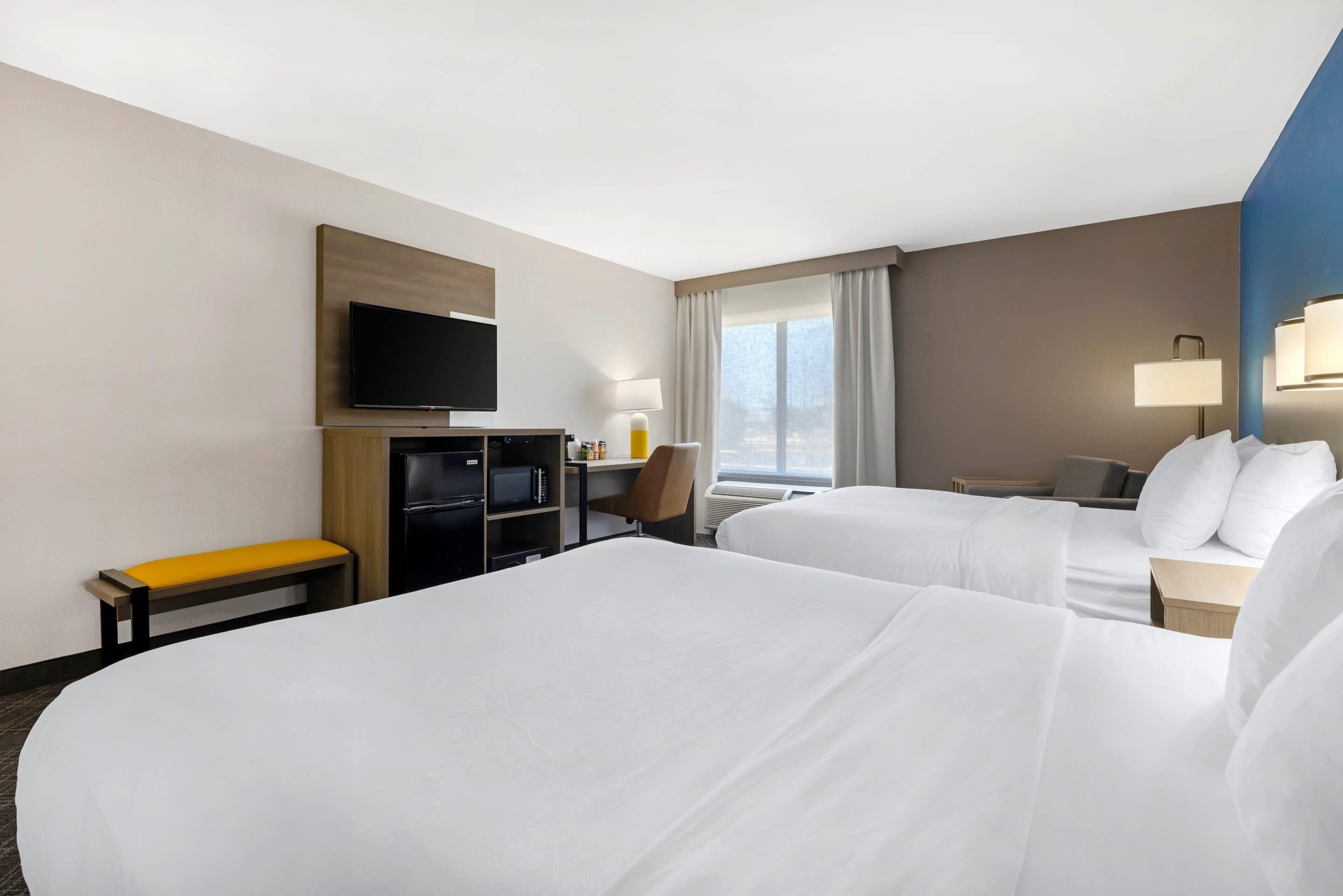 room, 2 queen beds | pillow-top beds, blackout curtains, iron/ironing board