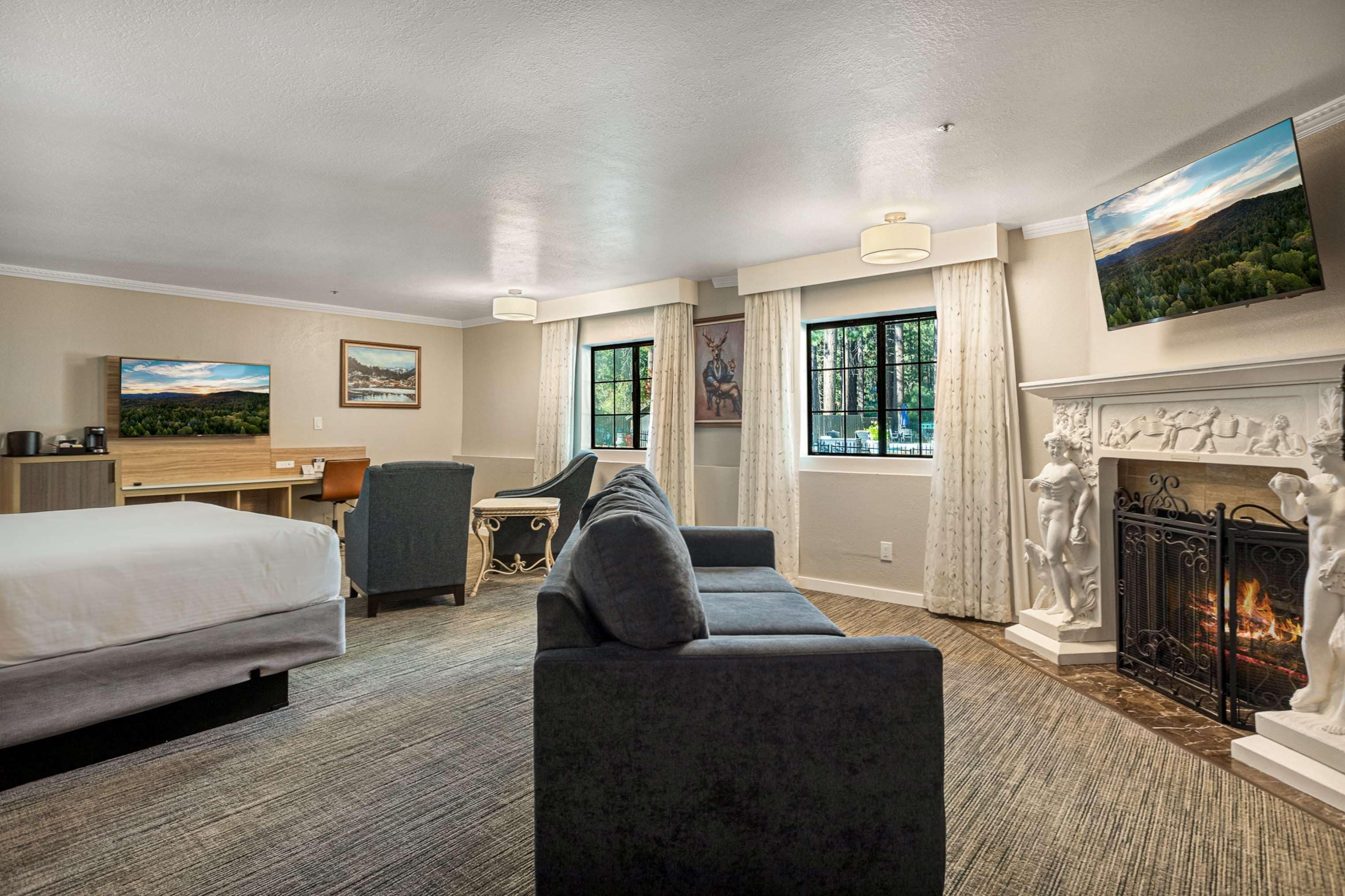 standard room, multiple beds, non smoking, jetted tub (larger room) | 1 bedroom, iron/ironing board, wifi, bed sheets