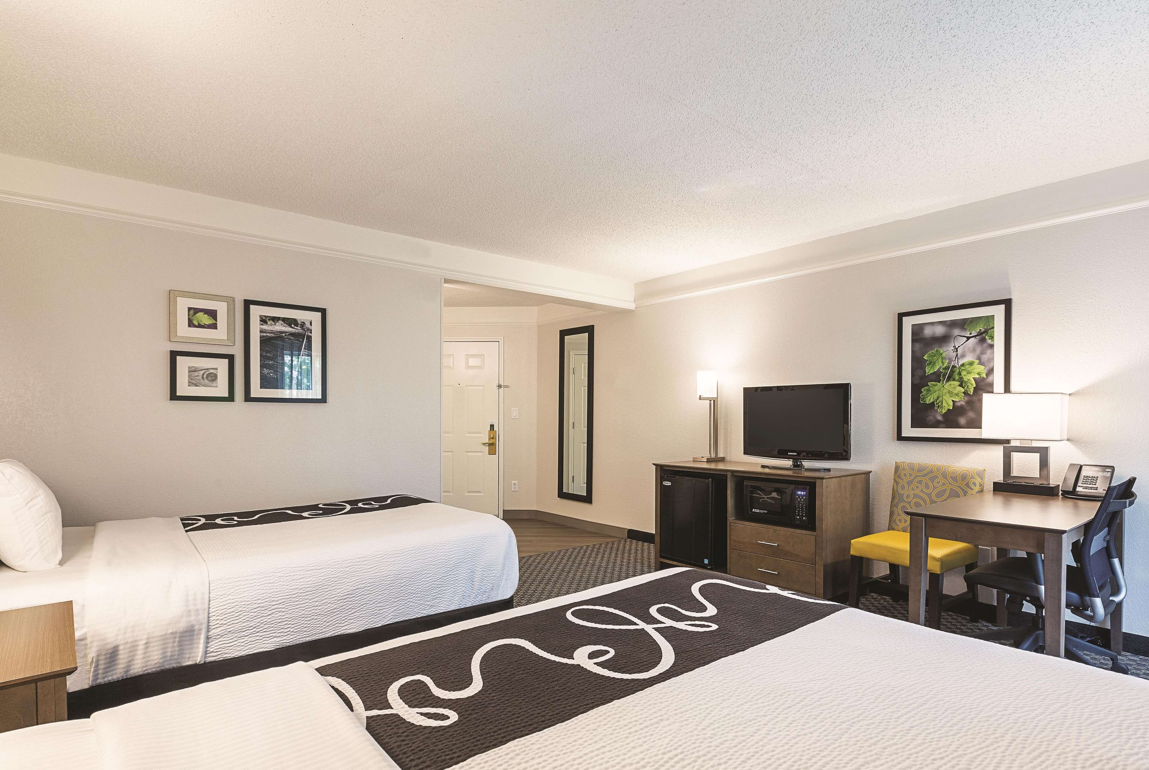 Room, 2 Double Beds, Non Smoking | Premium bedding, desk, iron/ironing board, free cribs/infant beds