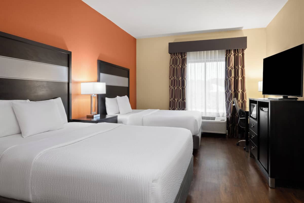 Room, 2 Queen Beds, Accessible, Non Smoking (Mobility Accessible) | Premium bedding, desk, soundproofing, iron/ironing board