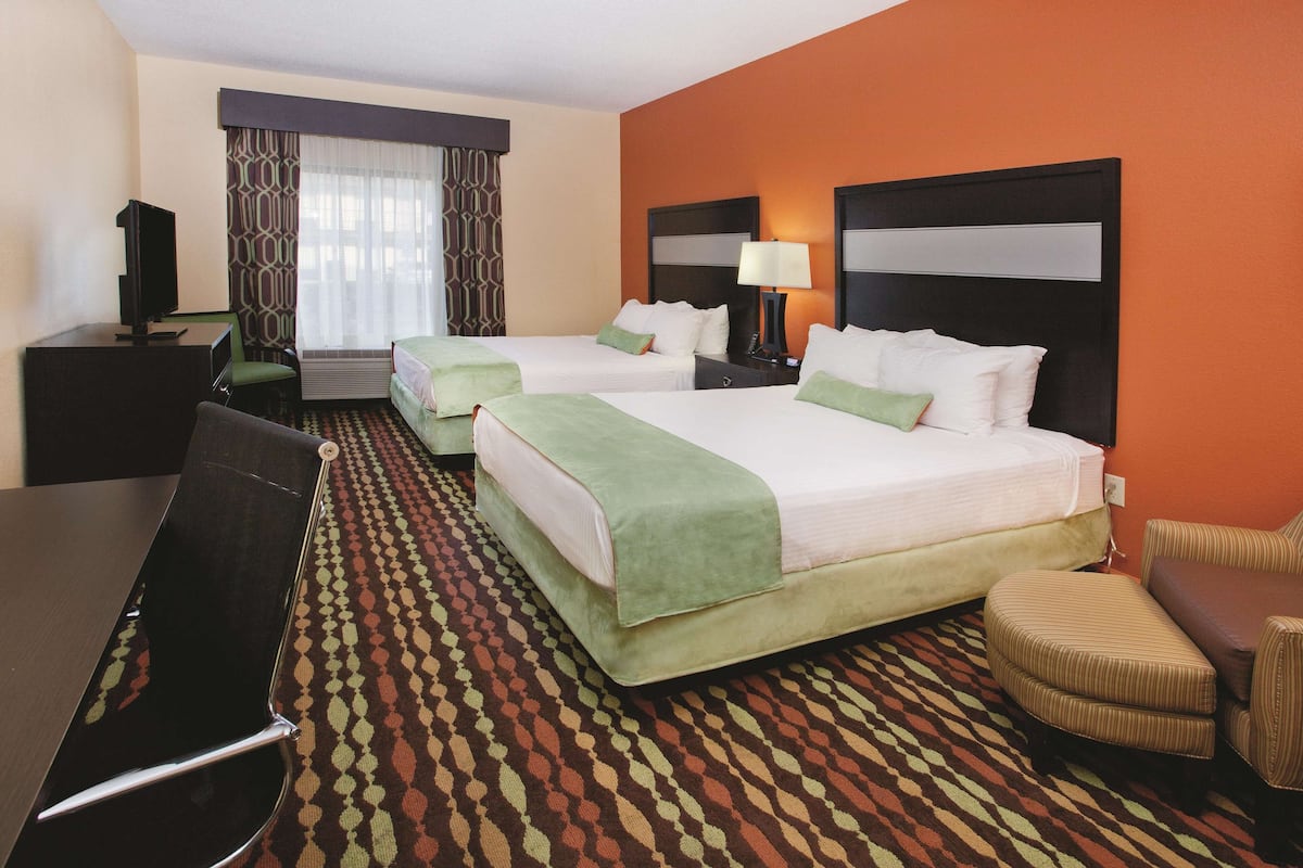 Room, 2 Queen Beds, Non Smoking | Premium bedding, desk, soundproofing, iron/ironing board