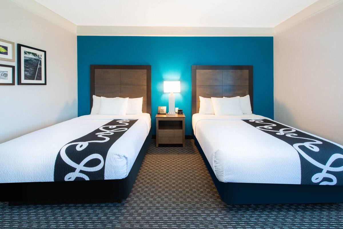 Room, 2 Double Beds, Non Smoking | 1 bedroom, premium bedding, desk, iron/ironing board