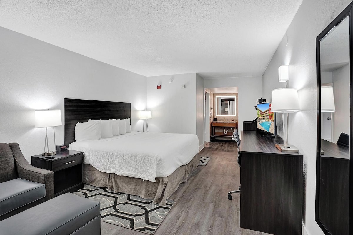 In-room safe, desk, blackout drapes, iron/ironing board