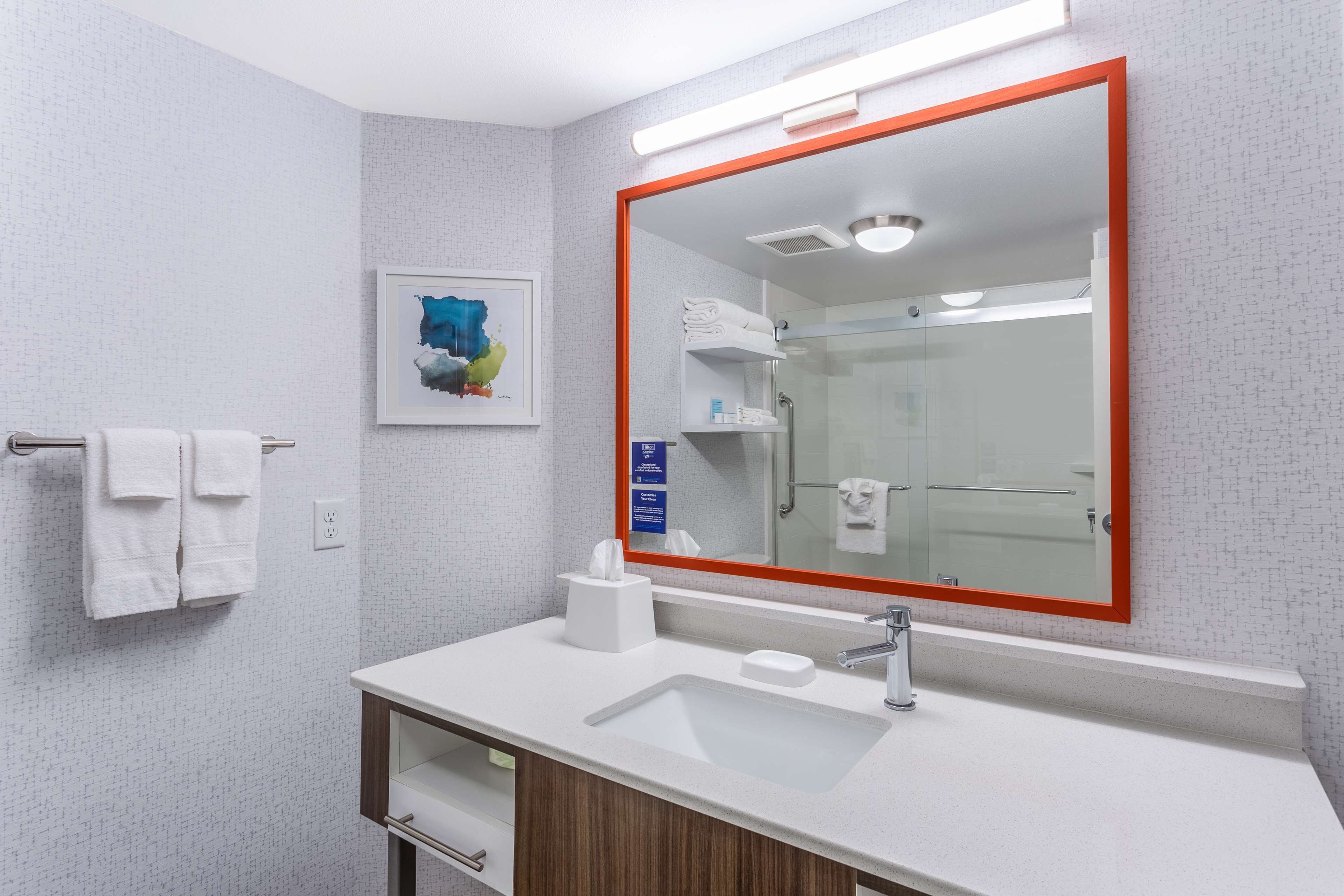 two queens study sofabed nonsmoking | bathroom shower