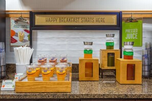 Free daily buffet breakfast