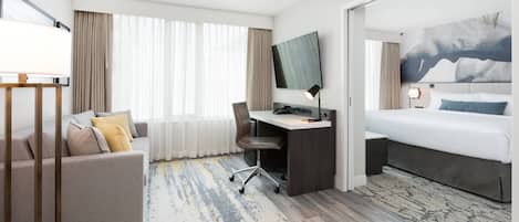 Suite, 1 King Bed with Sofa bed | 1 bedroom, premium bedding, pillow-top beds, in-room safe