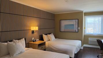 Single Room, 2 Double Beds | Premium bedding, desk, iron/ironing board, free WiFi