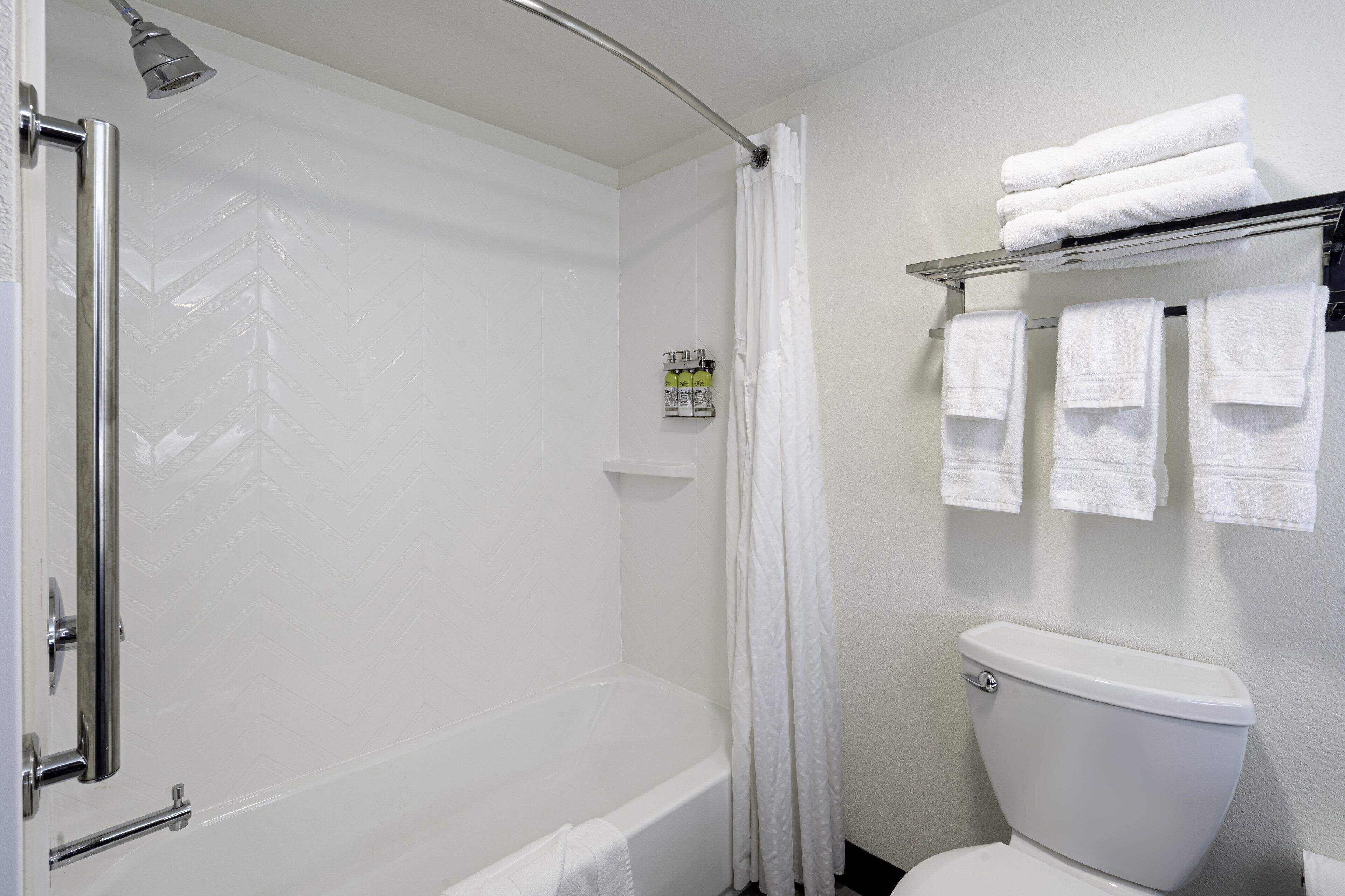 free toiletries, hair dryer, towels, soap