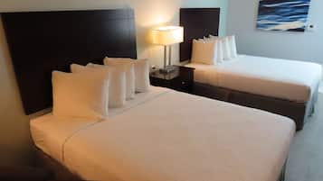 Standard Room, 2 Queen Beds, Non Smoking, Refrigerator & Microwave | In-room safe, desk, iron/ironing board, free WiFi