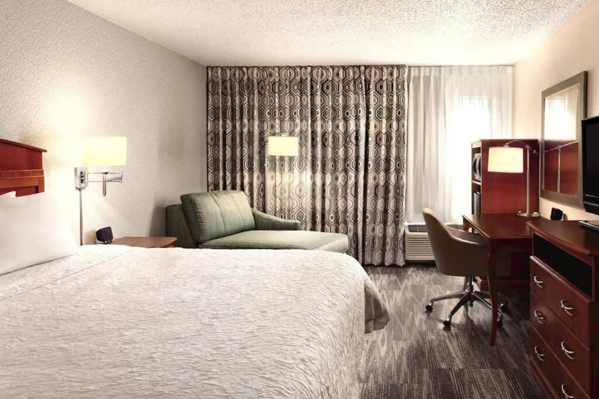 In-room safe, desk, laptop workspace, iron/ironing board