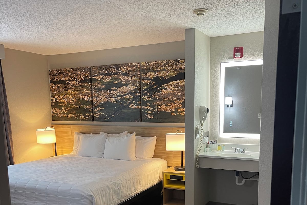 Suite, 1 King Bed with Sofa bed | Premium bedding, in-room safe, desk, laptop workspace