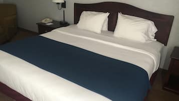 Desk, blackout drapes, iron/ironing board, free WiFi