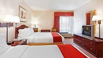 Desk, blackout curtains, iron/ironing board, free WiFi