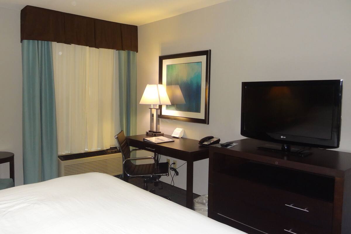 In-room safe, blackout curtains, iron/ironing board, travel cot