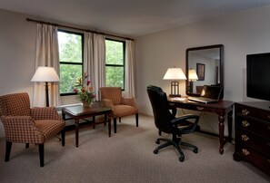 Standard Room, 2 Double Beds | Living area | LCD TV